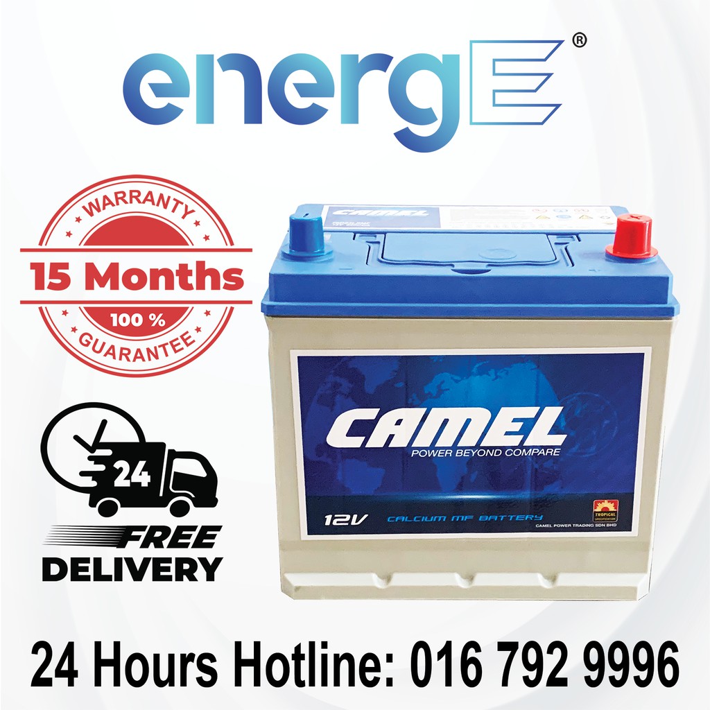 Camel 70d23l 55d23l Maintenance Free Car Battery For Proton Preve Inspira Free Delivery Installation Klang Valley Shopee Malaysia