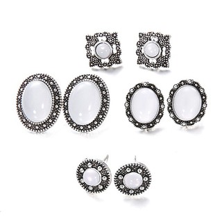 Oxidised Silver Mini Boho Bell Fringe Dangle Earrings 3 Different Colours