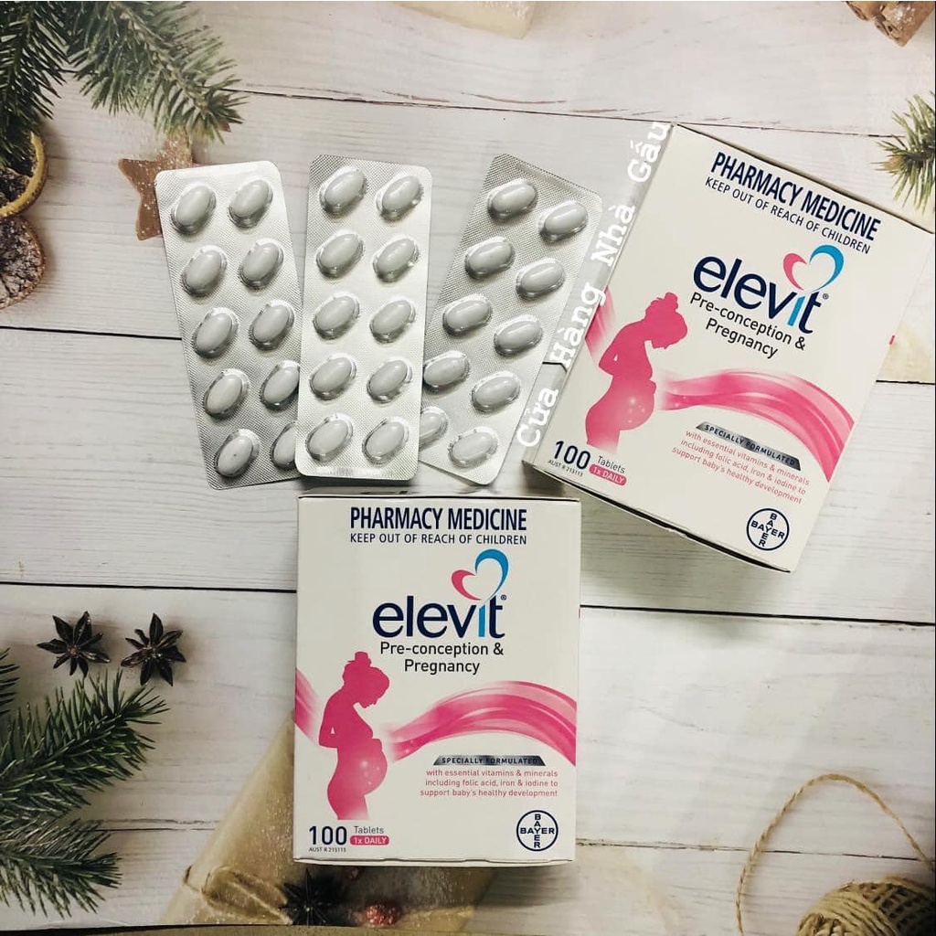 Elevit Pregnancy Multivitamin Tablets 100 Pack (For 100 Days Pregnant Mothers Time Before And