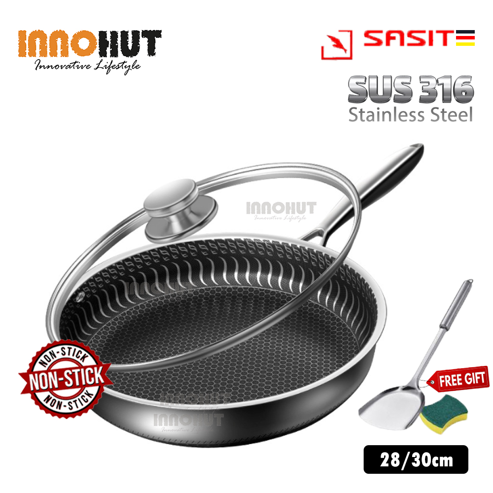 SUS 316 Stainless Steel Pan NonStick Nano Pattern Long