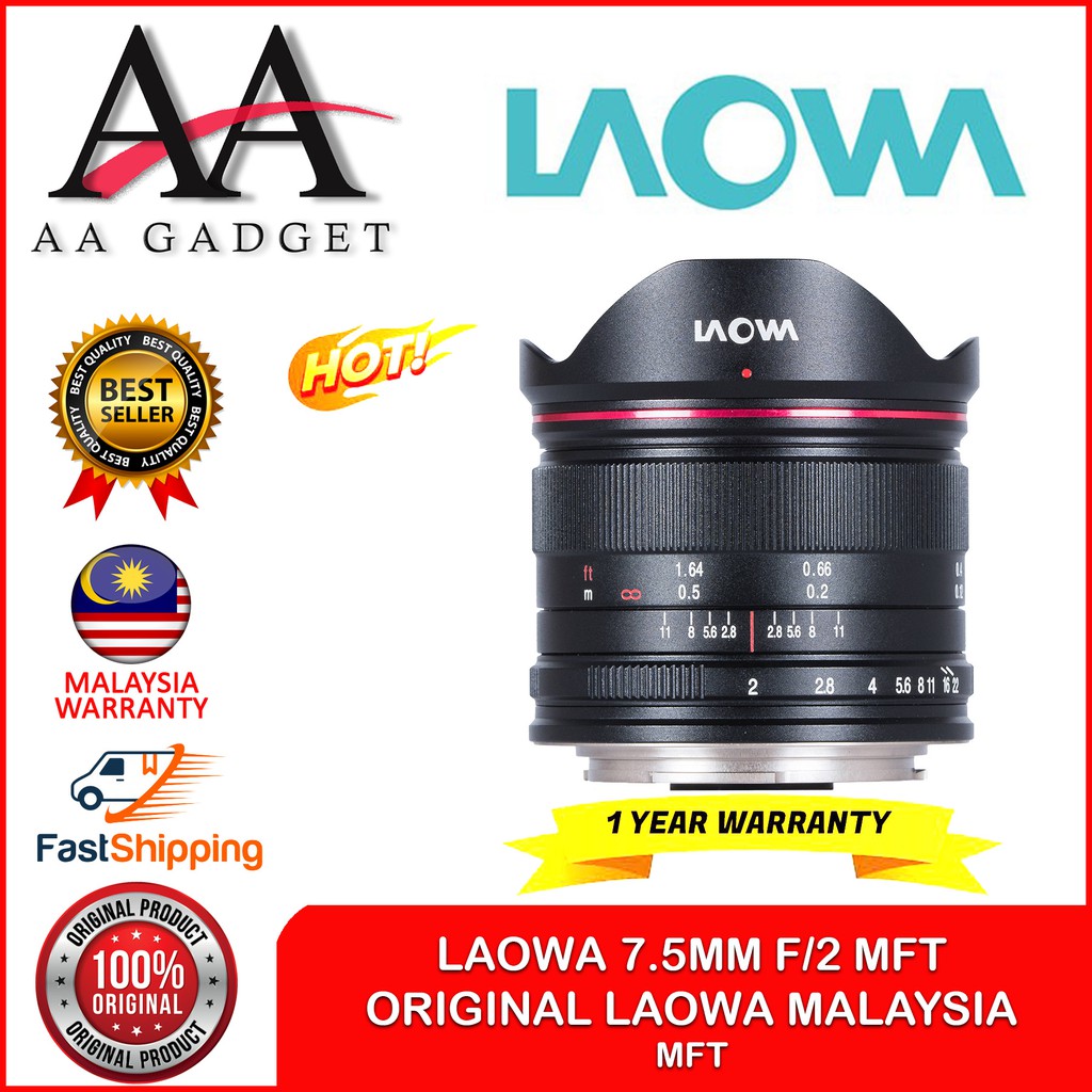 Laowa 7 5mm F 2 Mft Lens Ship From Malaysia 100 Original Shopee Malaysia