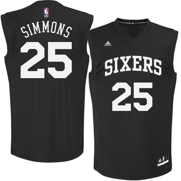 black 76ers jersey