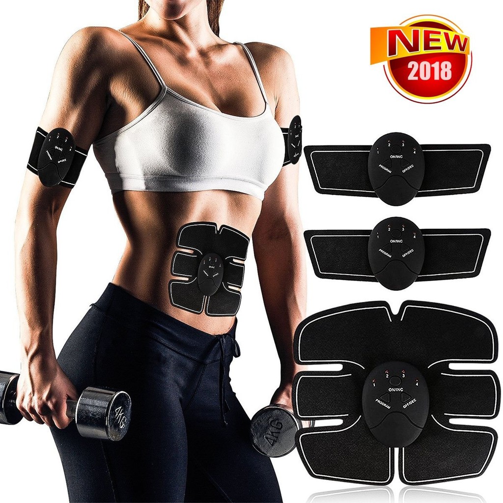 Smart EMS Abs Stimulator Training Fitness Gear Muscle Abdominal Toning Workout