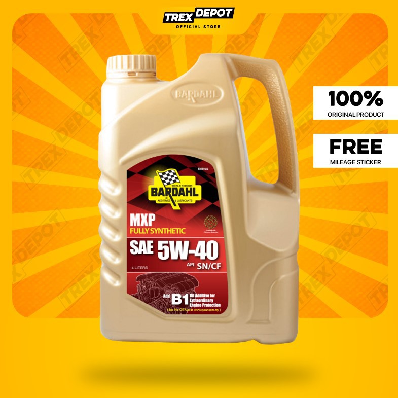 Bardahl MXP Fully Synthetic Engine Oil 5W40 (4L) | Shopee Malaysia