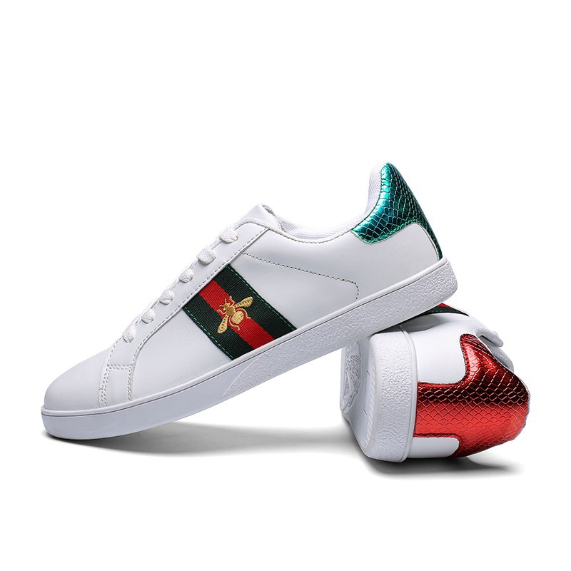 gucci ace bee white