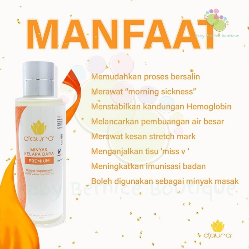 D Aura Premium Minyak Kelapa Dara Liquid Virgin Coconut Oil Shopee Malaysia