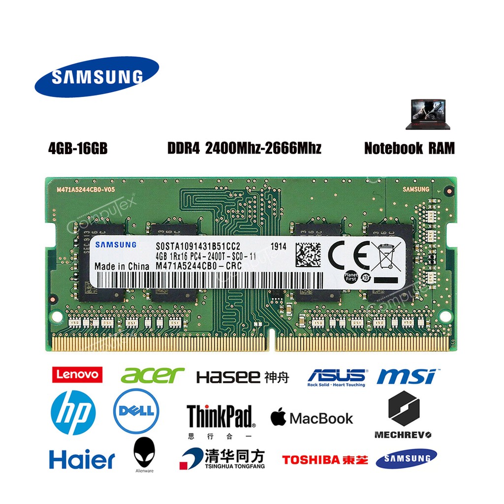 Samsung SODIMM 4GB/8GB/16GB DDR4 RAM 2400Mhz/2666Mhz ...