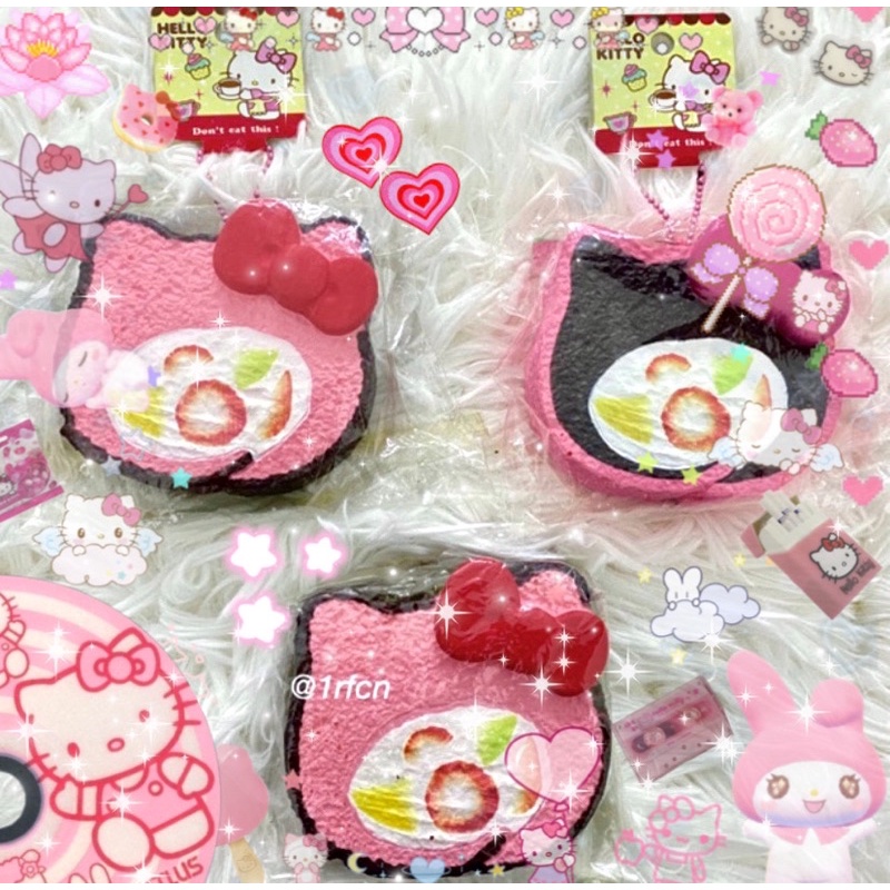 Promo Authentic Sanrio Japan Hello Kitty Sweets Cafe Cake Roll Squishy Shopee Malaysia