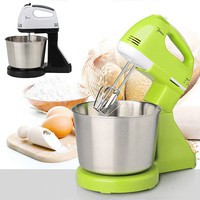 7 Speed Electric Beater Dough Cakes Bread Egg Stand Mixer + Hand Blender Bowl