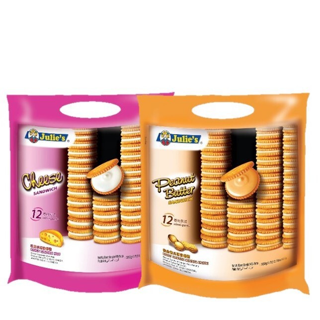 Julie's Peanut Butter 360g / Cheese Sandwich 330g