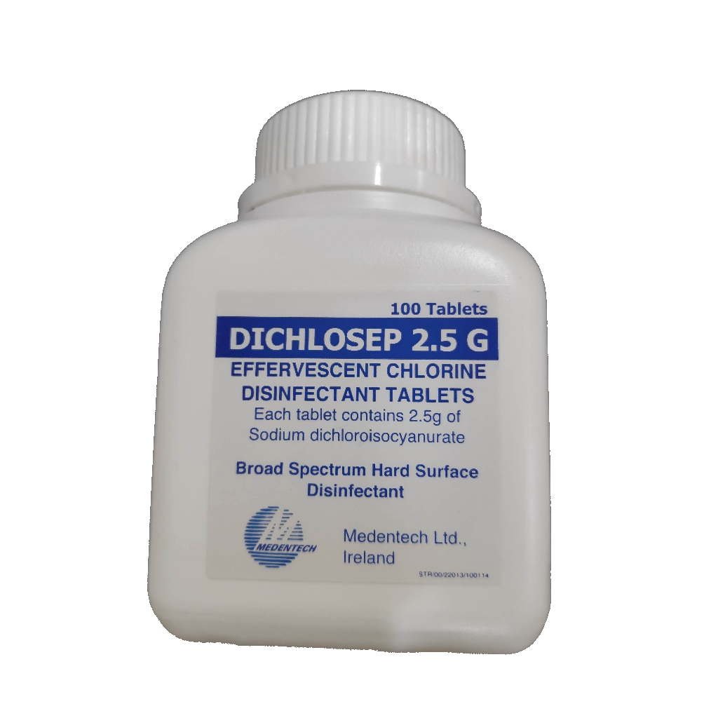 Dichlosep 2.5G Effervescent Chlorine Disinfectant Tablets (100's