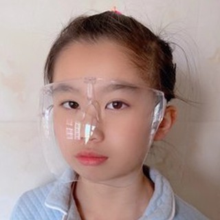 【High quality】Full face shield for kids Mirror  BLOCC Protective Acrylic Mask Full Cover Kids Sunglasses Visor Goggles