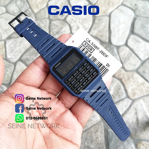 Calculator Watch 100 Original Casio Ca 53wf Ca 53wf Ca 53wf Digital Watch Shopee Malaysia