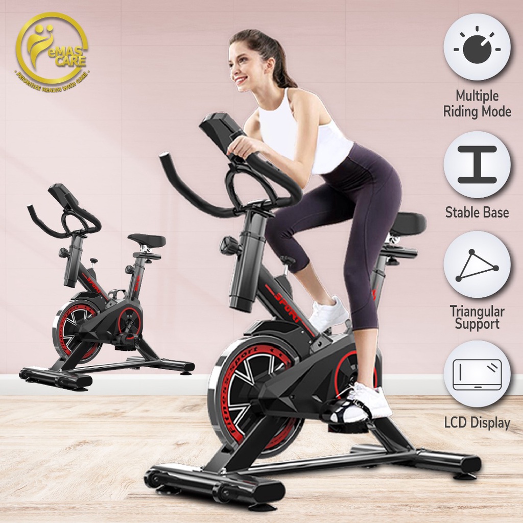 shopee: ❒☈Spinning Bike Bicycle SB200 Home Fitness Equipment Ultra-Quiet Resistance Indoor Cycling Sport Senaman Basikal Indoor (0:0:Variation:1 Set Bicycle;:::)