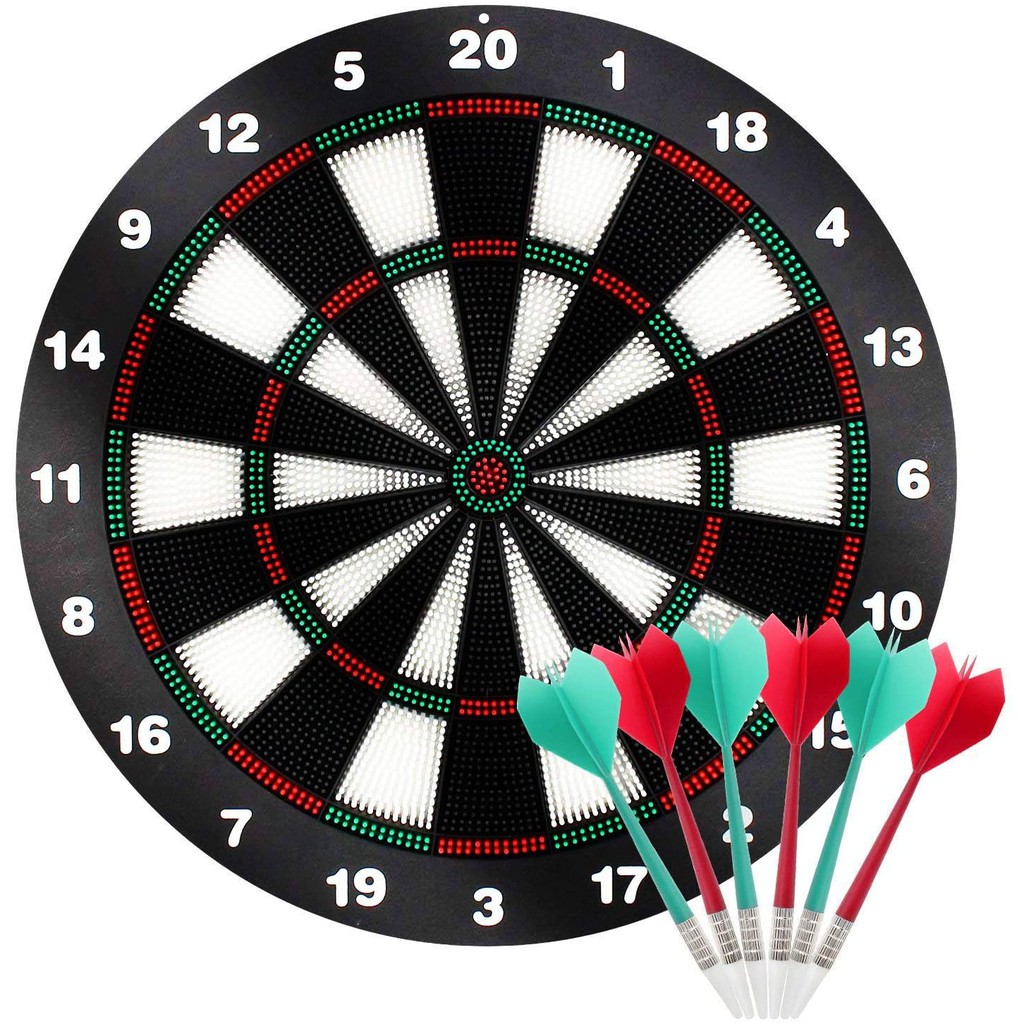 16 4 Inch Safety Dart Board Game Set With 8 Soft Tip Darts Indoor Outdoor Party Games Sports Gifts For Kids And Adults Easily Hangs Anywhere Shopee Malaysia - dart board roblox