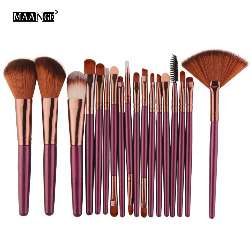 a set of makeup brushes