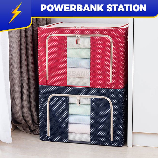 Oxford Foldable Extra Large Detachable Clothes Storage Box with Steel