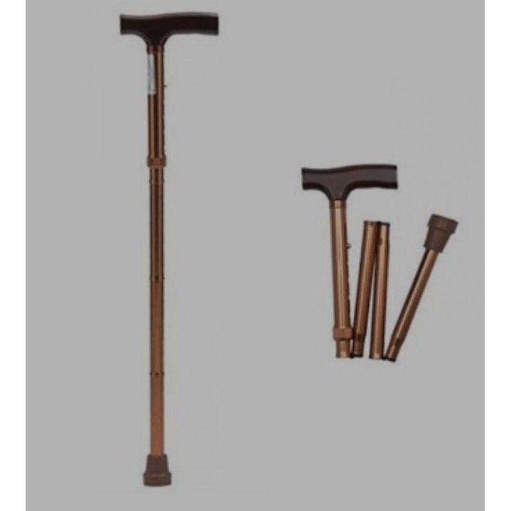Tongkat Boleh Lipat (boleh masuk dlm Beg) / Ringan / Stable / Adjustable Height