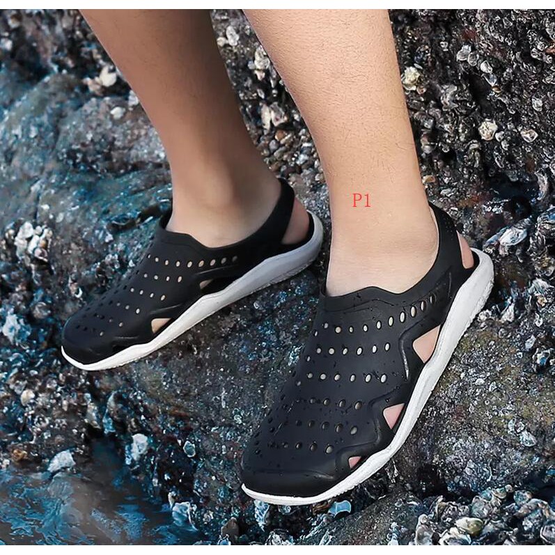 crocs men's swiftwater mesh wave water shoe