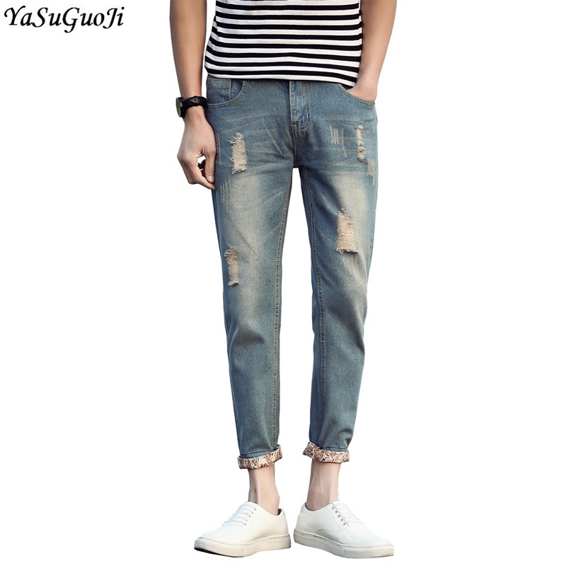 rolled up ankle jeans