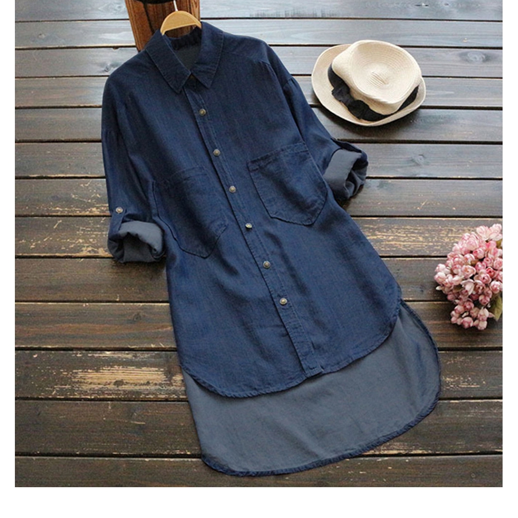 denim shirt womens plus size