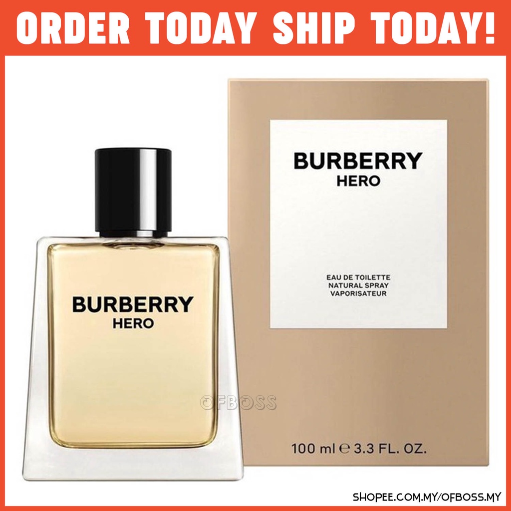 Burberry Hero Eau De Toilette 100ml EDT Perfume for Men | Shopee Malaysia