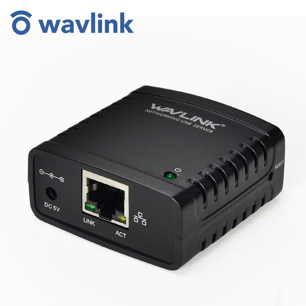 Wavlink USB 2.0 Port LPR Printer Server MFT Print With 10/100Mbps
