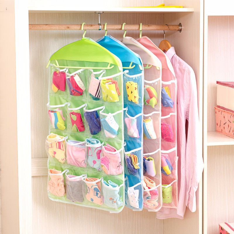 Convenient 16-compartment underwear hanging bag _ Cheap price