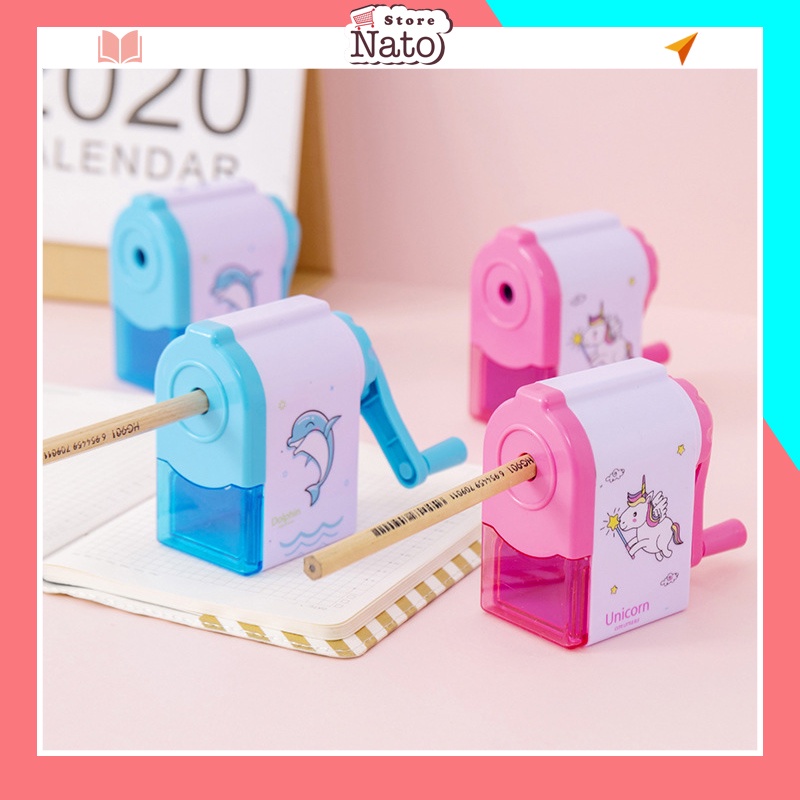 Cute high-end hand-cranked pencil sharpener, NATO GBC05 school supplies