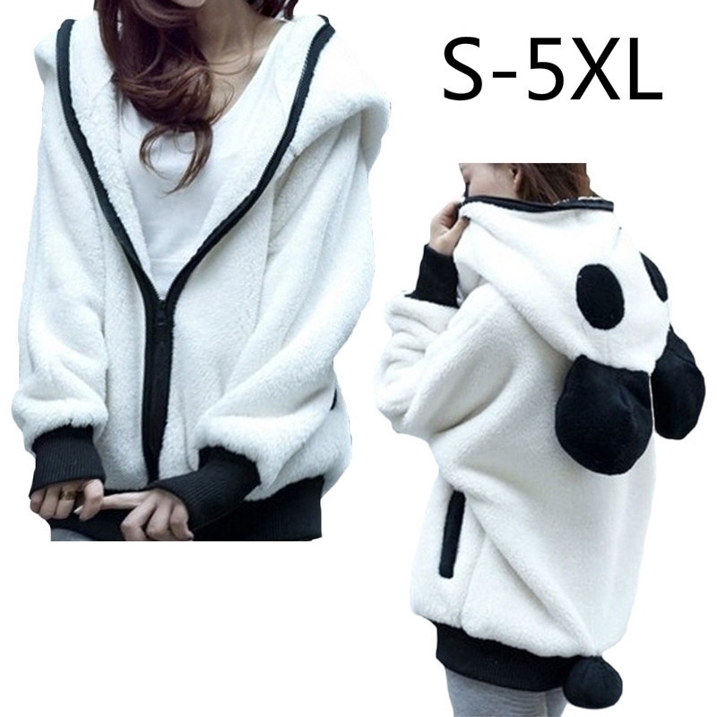 plus size panda hoodie