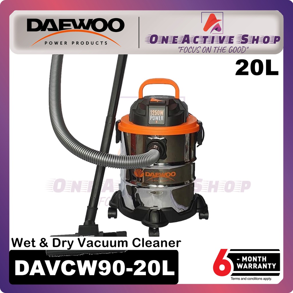 DAEWOO DAVCW9020L 20L Wet & Dry Vacuum Cleaner 6 Month Warranty