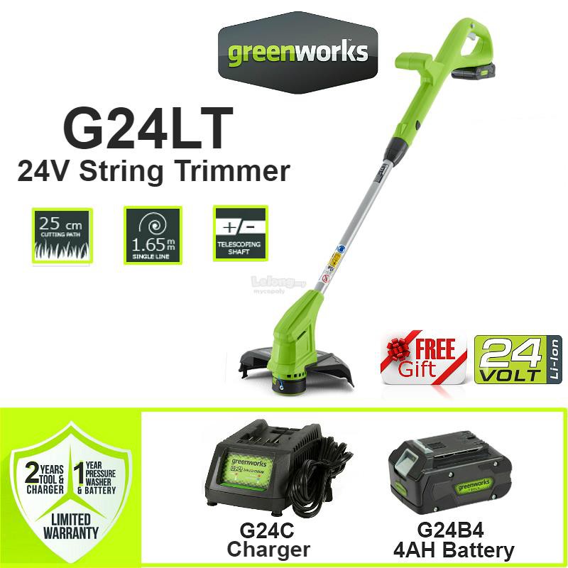 yardworks 24v cordless grass trimmer