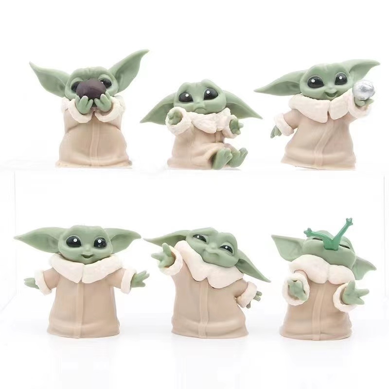 Dobor 6Pack Baby Yoda Gifts,2.2Inch Baby Yoda Doll,Baby Yoda Toys for