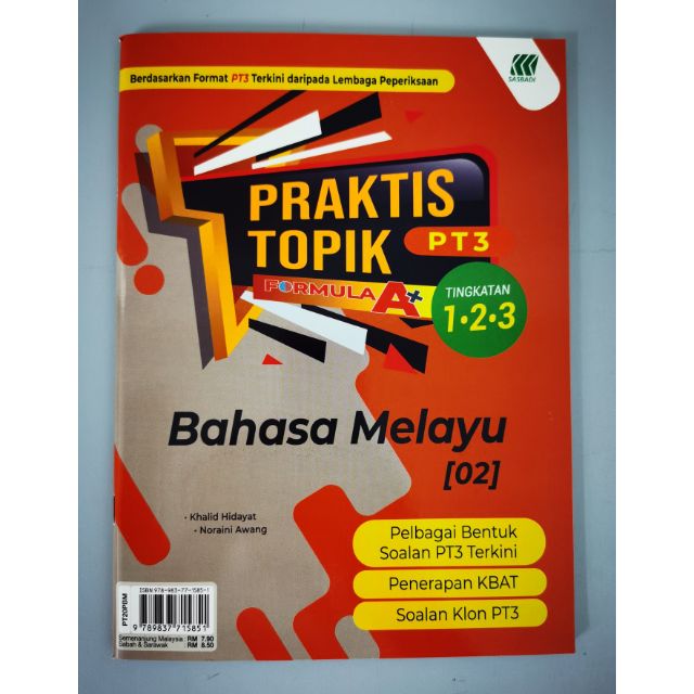 Buy PRAKTIS TOPIK FORMULA A PT3 BAHASA MELAYU TINGKATAN 1.2.3