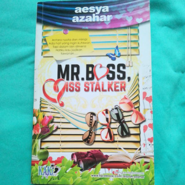 Preloved Novel Melayu Mr Boss Miss Stalker Aesya Azahar Shopee Malaysia