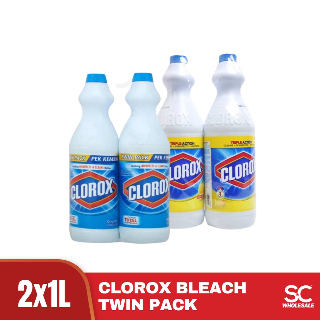 Clorox Bleach Original / Lemon Twin Pack 1L x 2 Shopee Malaysia