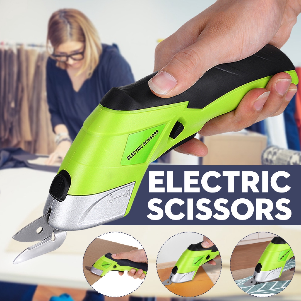 【New】Electric Scissors Tailors Cutter Cordless Cutting Shears Machine