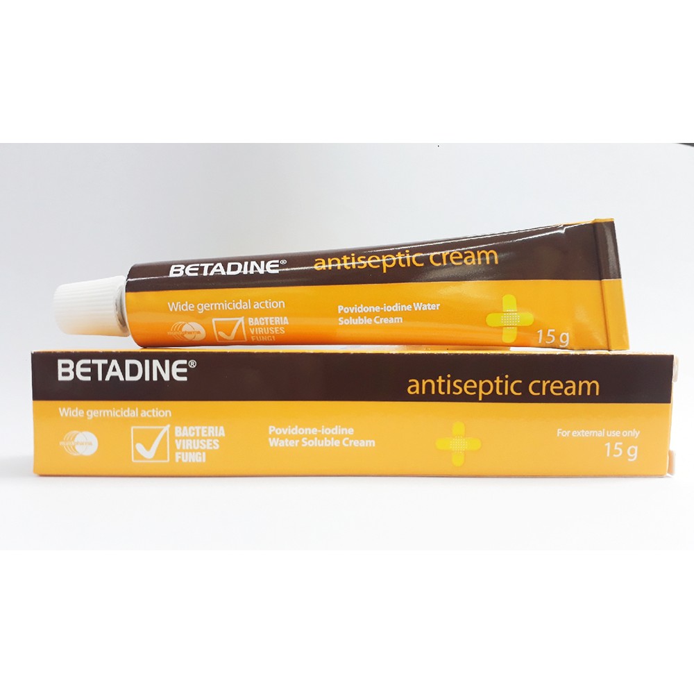 Betadine Antiseptic Cream 15g | Shopee Malaysia