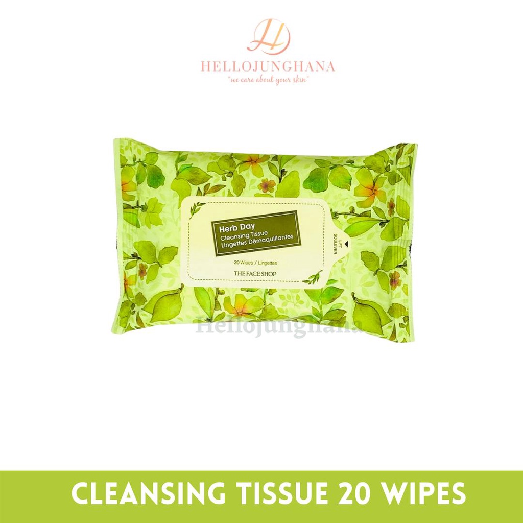 THE FACE SHOP Herb Day Cleansing Tissue ( 20 Wipes ) Shopee Malaysia