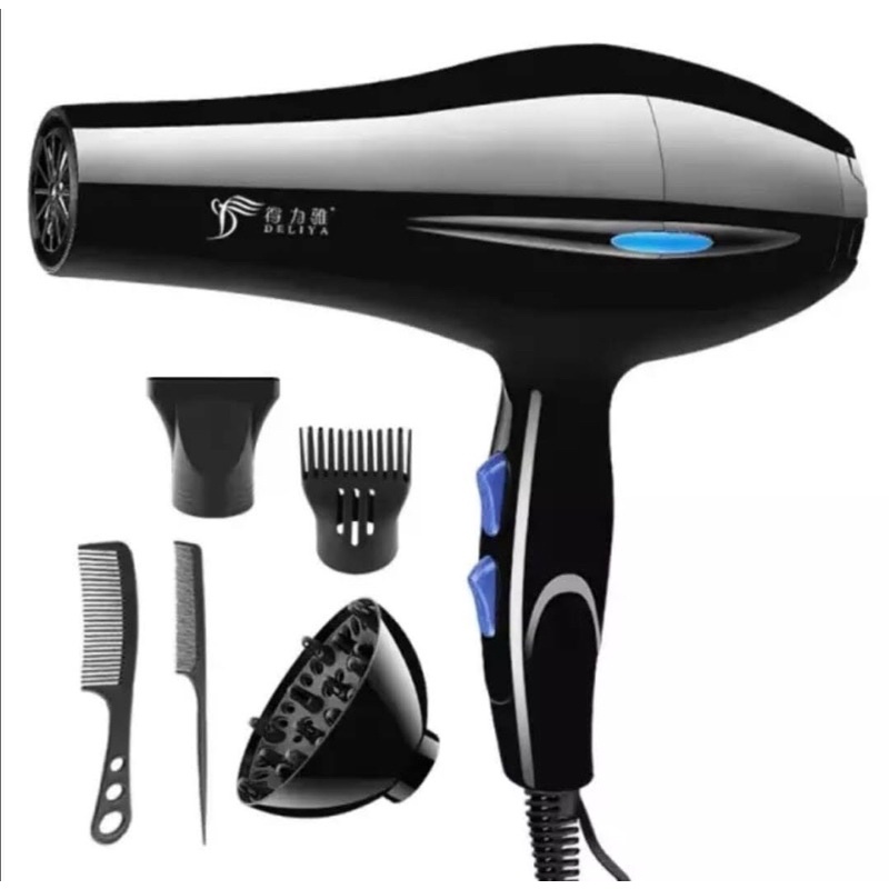 (READY STOCK) DELIYA Professional Hair Dryer 220W Strong Wind Saloon Hair Dryer Big and Light Weight Pengering Rambut