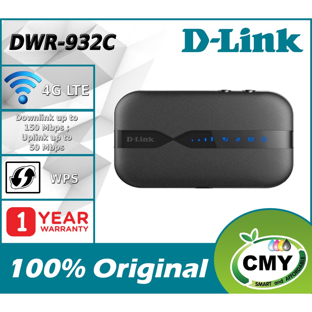 D-LINK DWR-932C (E1) 4G LTE Wireless Hotspot WiFi Portable Mobile MiFi ...