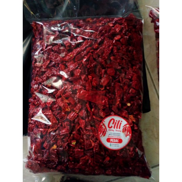 Cili Kering Siap Potong 100 Gm Pedas Tak Pedas Tanpa Biji Shopee