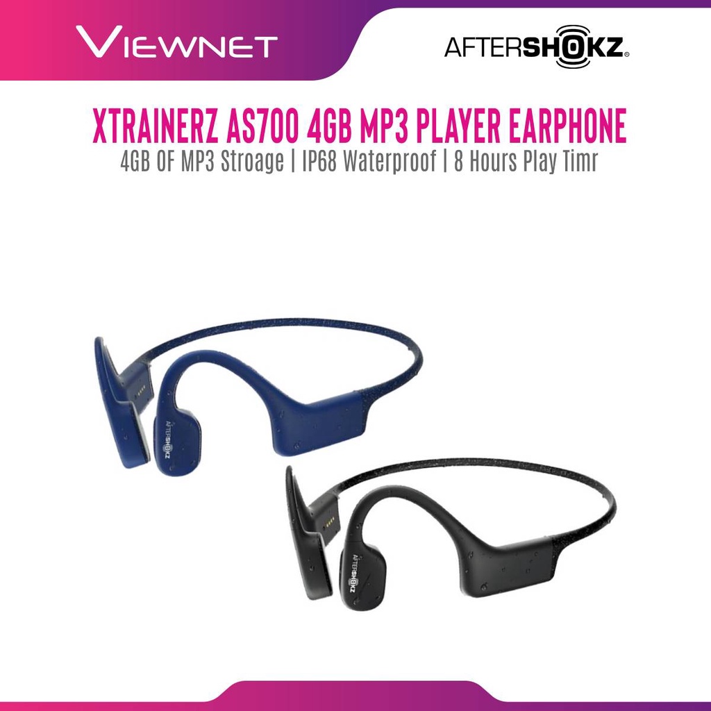 AfterShokz Xtrainerz Bone Conduction MP3 Headphones / Shoks Openswim