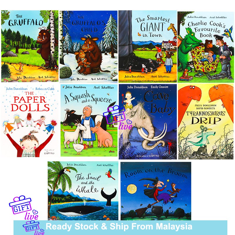 Julia Donaldson Collection ( 10 Books )The Gruffalo The Gruffalo's ...