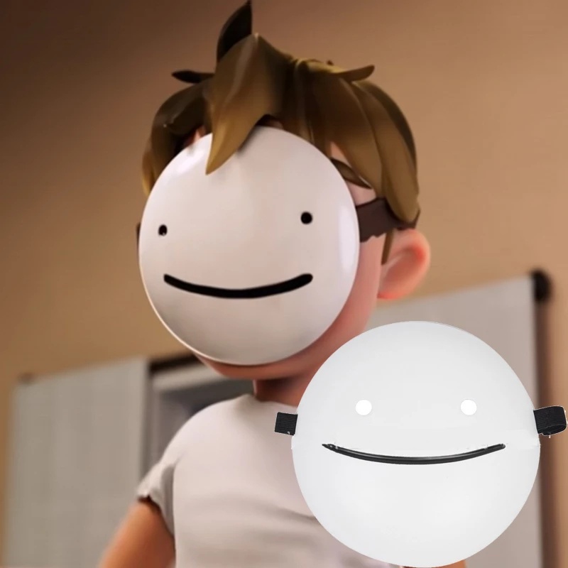 Halloween Dreams Cosplay Masks Cartoon Anime White Smile Mask Party  Accessories | Shopee Malaysia