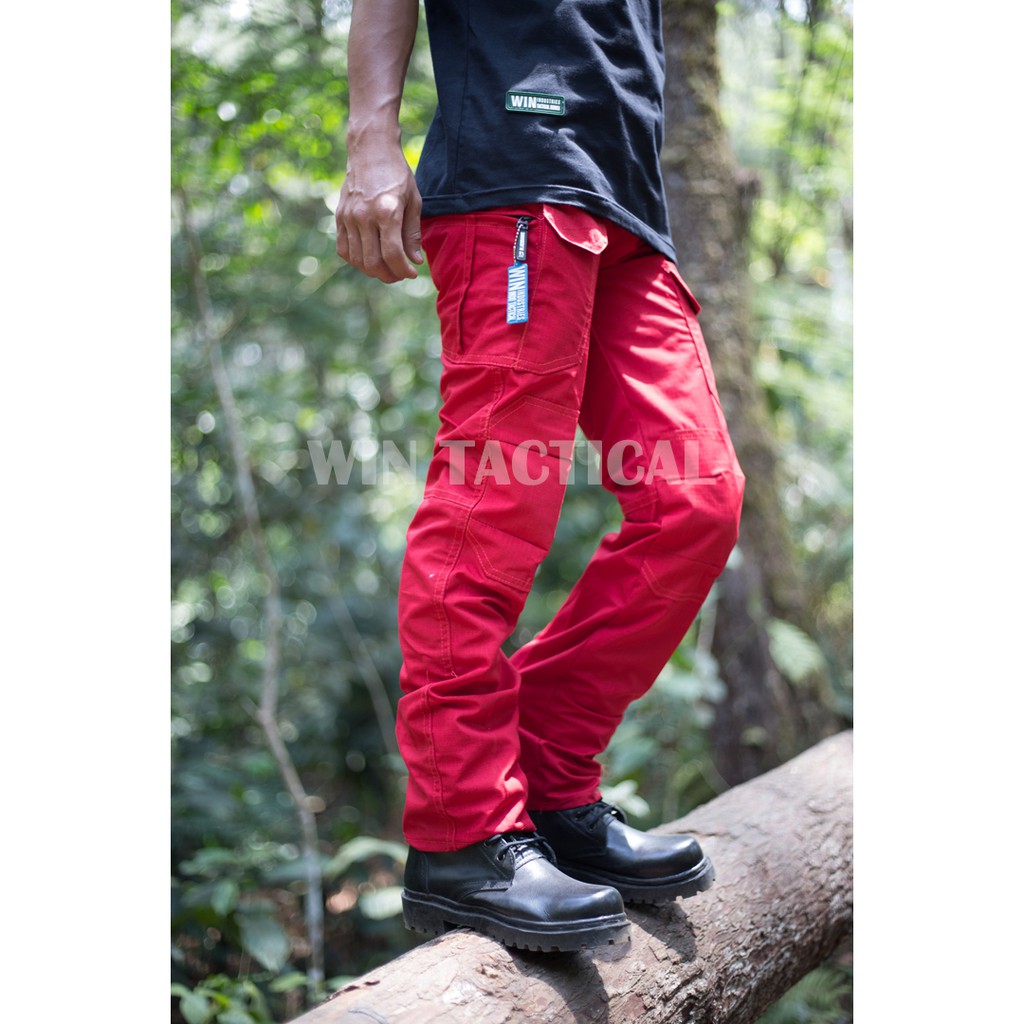 red tactical pants
