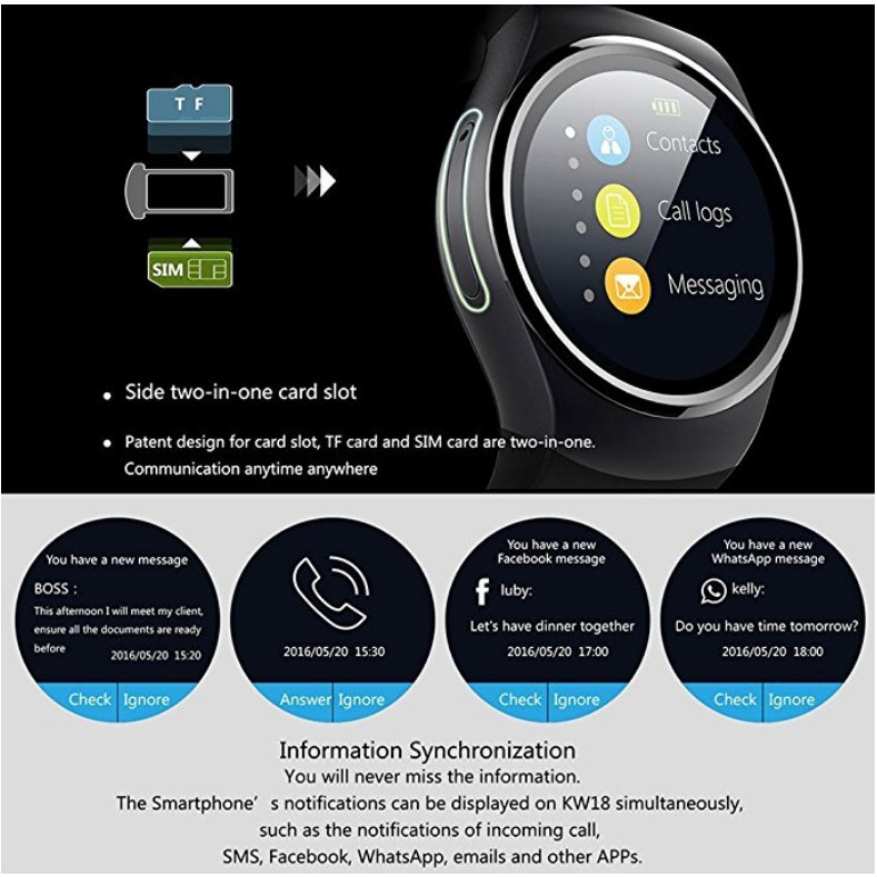 keoker kw18 smart watch review