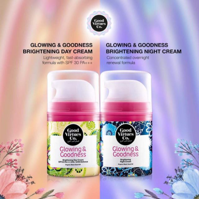 Good Virtues Co Brightening Day Night Cream Set Shopee Malaysia