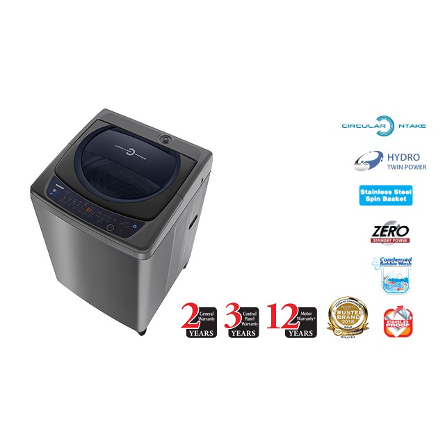 Toshiba 10kg Top Load Washing Machine AWH1100G Shopee Malaysia