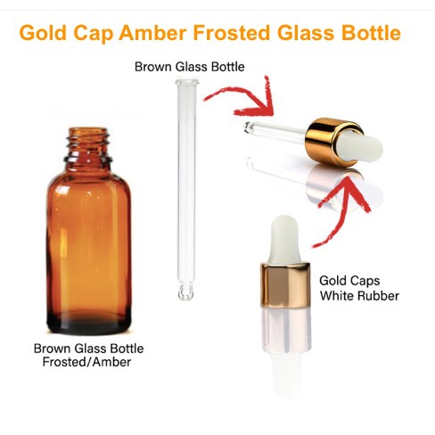 Download Gold Cap Amber Frosted Glass Dropper Bottle For Serum Aromatherapy Oil Essential Oil 5ml 10ml 15ml 20ml 30ml 50ml Shopee Malaysia